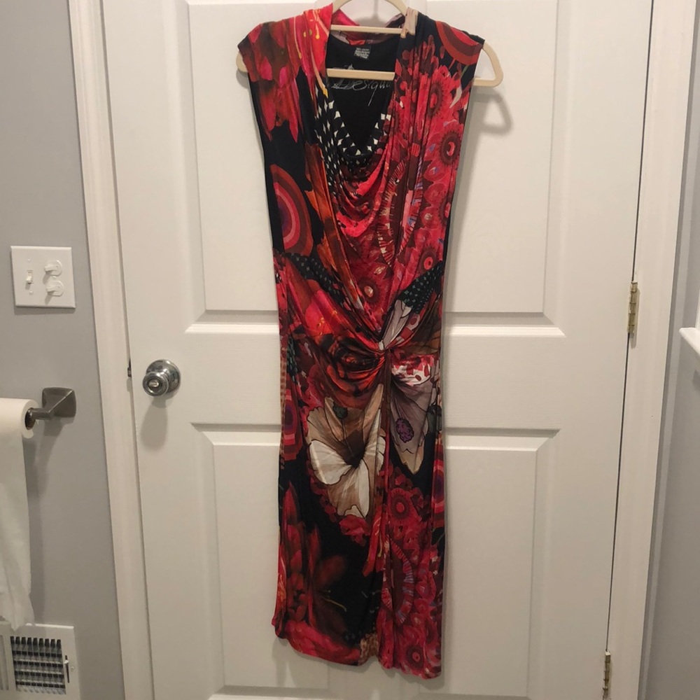 Beautiful red patterned Desigual dress